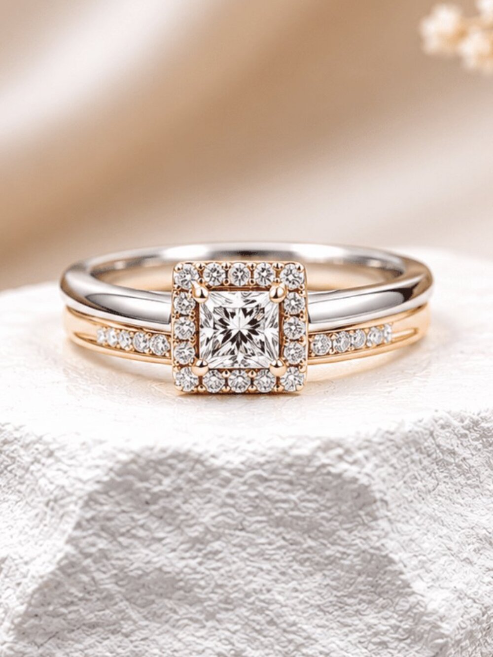 Blush Radiance Diamond Ring